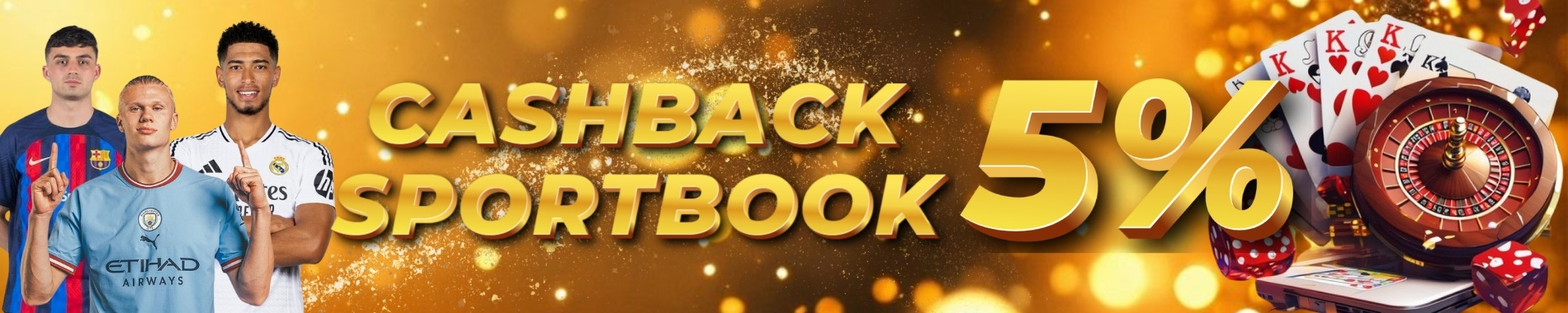 CASHBACK SPORTSBOOK 5%